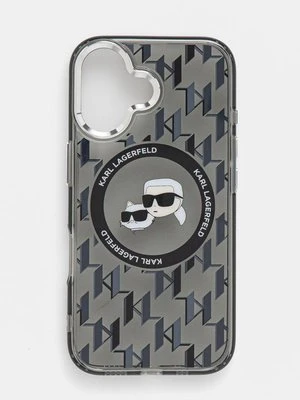 Karl Lagerfeld etui na telefon iPhone 16 6.1 kolor czarny KLHMP16SHMCKMHK