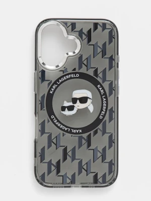 Karl Lagerfeld etui na telefon iPhone 16 6.1 kolor czarny KLHMP16SHMCKMHK