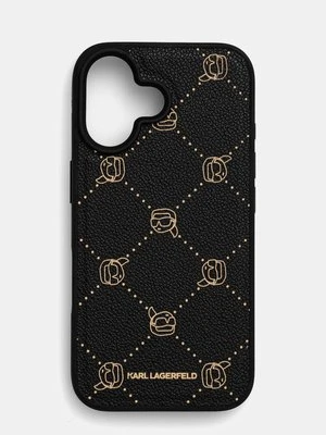 Karl Lagerfeld etui na telefon iPhone 16 6.1 kolor czarny KLHMP16SPGKHPHK