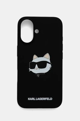 Karl Lagerfeld etui na telefon iPhone 16 6.1 kolor czarny KLHMP16SSCHPPLK