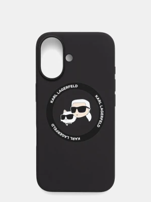 Karl Lagerfeld etui na telefon iPhone 16 6.1" kolor czarny KLHMP16SSKCHTCK
