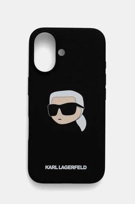 Karl Lagerfeld etui na telefon iPhone 16 6.1 kolor czarny KLHMP16SSKHPPLK