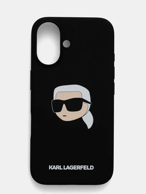 Karl Lagerfeld etui na telefon iPhone 16 6.1 kolor czarny KLHMP16SSKHPPLK