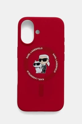 Karl Lagerfeld etui na telefon iPhone 16 6.1 kolor czerwony KLHMP16SSCMKCRHR