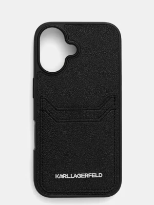 Karl Lagerfeld etui na telefon iPhone 16 kolor czarny KLHCP16SPKHPORPK