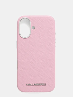 Karl Lagerfeld etui na telefon iPhone 16 kolor różowy KLHMP16SPSAFWMCP