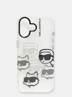 Karl Lagerfeld etui na telefon iPhone 16 kolor transparentny KLHCP16SHMCHKCT