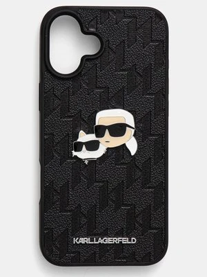 Karl Lagerfeld etui na telefon iPhone 16 Plus 6.7 kolor czarny KLHCP16MPGKLKCPK