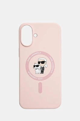 Karl Lagerfeld etui na telefon iPhone 16 Plus 6.7 kolor różowy KLHMP16MSCMKCRHP