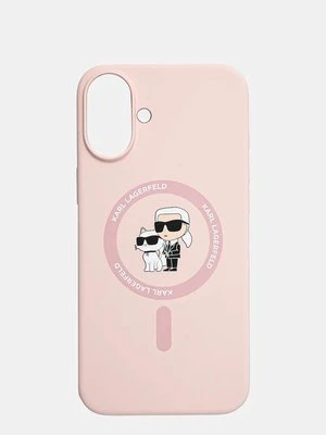 Karl Lagerfeld etui na telefon iPhone 16 Plus 6.7 kolor różowy KLHMP16MSCMKCRHP