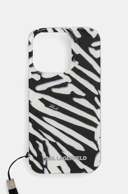 Karl Lagerfeld etui na telefon iPhone 16 Pro 6.3 kolor czarny KLHCP16LHZBPKCCK