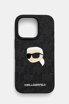 Karl Lagerfeld etui na telefon iPhone 16 Pro 6.3 kolor czarny KLHCP16LPGKLKIPK