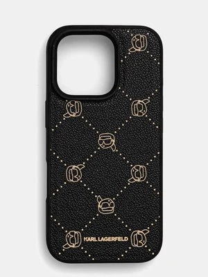 Karl Lagerfeld etui na telefon iPhone 16 Pro 6.3 kolor czarny KLHMP16LPGKHPHK