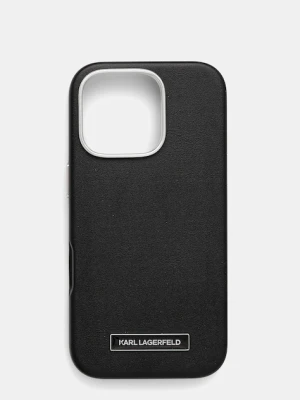 Karl Lagerfeld etui na telefon iPhone 16 Pro 6.3" kolor czarny KLHMP16LPGMSRPK