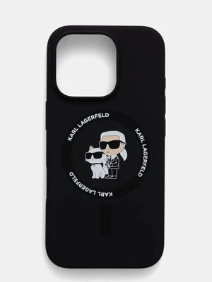 Karl Lagerfeld etui na telefon iPhone 16 Pro 6.3 kolor czarny KLHMP16LSCMKCRHK