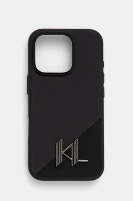 Karl Lagerfeld etui na telefon iPhone 16 Pro 6.3 kolor czarny KLHMP16LSCMKMPCK