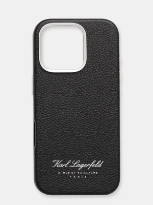 Karl Lagerfeld etui na telefon iPhone 16 Pro kolor czarny KLHCP16LPGWCMKHK