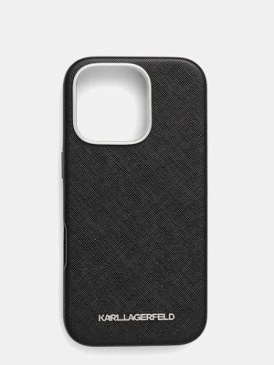 Karl Lagerfeld etui na telefon iPhone 16 Pro kolor czarny KLHMP16LPSAFWMCK