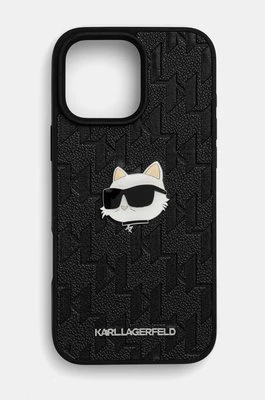 Karl Lagerfeld etui na telefon iPhone 16 Pro Max 6.9 kolor czarny KLHCP16XPGKLCHPK