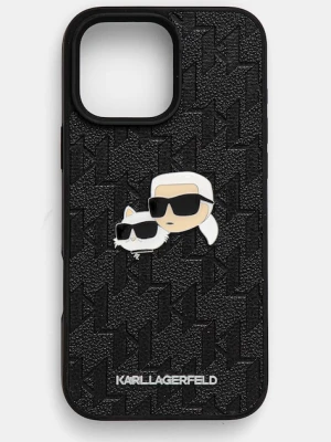 Karl Lagerfeld etui na telefon iPhone 16 Pro Max 6.9 kolor czarny KLHCP16XPGKLKCPK