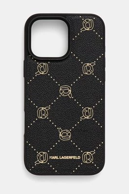 Karl Lagerfeld etui na telefon iPhone 16 Pro Max 6.9 kolor czarny KLHMP16XPGKHPHK