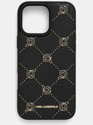 Karl Lagerfeld etui na telefon iPhone 16 Pro Max 6.9 kolor czarny KLHMP16XPGKHPHK
