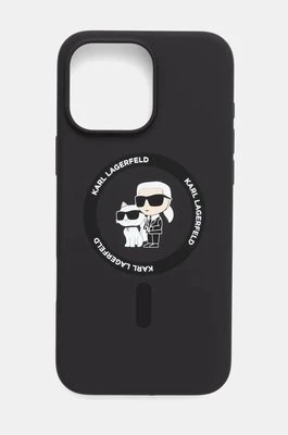 Karl Lagerfeld etui na telefon iPhone 16 Pro Max 6.9 kolor czarny KLHMP16XSCMKCRHK