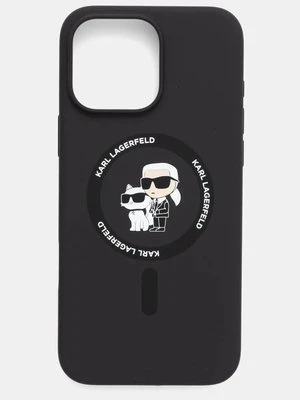 Karl Lagerfeld etui na telefon iPhone 16 Pro Max 6.9 kolor czarny KLHMP16XSCMKCRHK