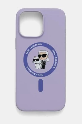 Karl Lagerfeld etui na telefon iPhone 16 Pro Max 6.9 kolor fioletowy KLHMP16XSCMKCRHU