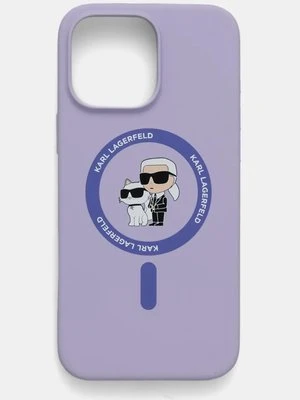 Karl Lagerfeld etui na telefon iPhone 16 Pro Max 6.9 kolor fioletowy KLHMP16XSCMKCRHU