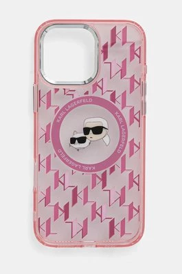 Karl Lagerfeld etui na telefon iPhone 16 Pro Max 6.9 kolor różowy KLHMP16XHMCKMHP