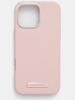 Karl Lagerfeld etui na telefon iPhone 16 Pro Max 6.9 kolor różowy KLHMP16XPGMSRPP