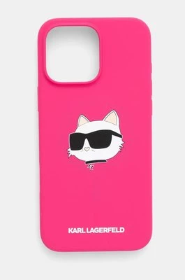 Karl Lagerfeld etui na telefon iPhone 16 Pro Max 6.9 kolor różowy KLHMP16XSCHPPLF