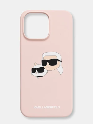 Karl Lagerfeld etui na telefon iPhone 16 Pro Max różowy