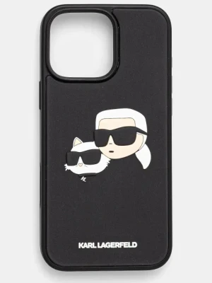 Zdjęcie produktu Karl Lagerfeld etui na telefon iPhone 16 Pro Max kolor czarny KLHCP16XRBCKCHLK