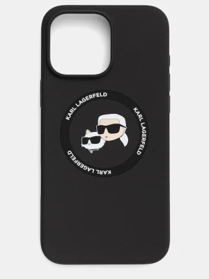 Karl Lagerfeld etui na telefon iPhone 16 Pro Max kolor czarny KLHMP16XSKCHTCK