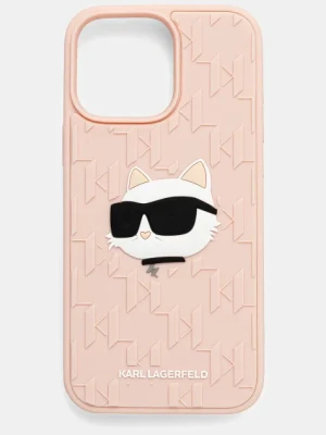 Karl Lagerfeld etui na telefon iPhone 16 Pro Max kolor różowy KLHCP16XRBCCHHKLP