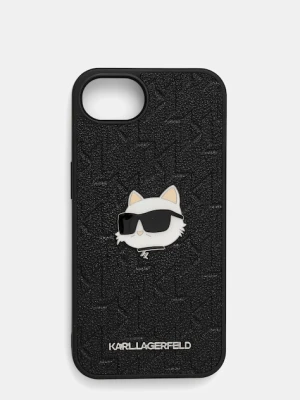 Karl Lagerfeld etui na telefon iPhone 16e kolor czarny KLHCPSE4PGKLCHPK