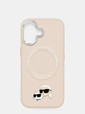 Karl Lagerfeld etui na telefon iPhone 17 kolor beżowy KLHMP17SPSMLRKCE