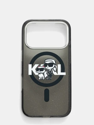 Karl Lagerfeld etui na telefon iPhone 17 Pro kolor czarny KLHMP17LHGKCGKBK