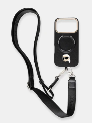 Karl Lagerfeld etui na telefon iPhone 17 Pro kolor czarny KLHMP17LPCRLRKLK