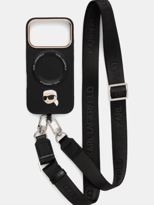 Karl Lagerfeld etui na telefon iPhone 17 Pro kolor czarny KLHMP17LPCRLRKLK