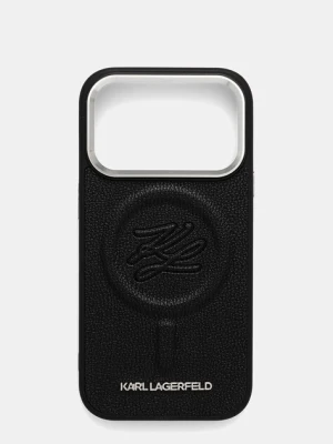 Karl Lagerfeld etui na telefon iPhone 17 Pro kolor czarny KLHMP17LPGFKLRDK