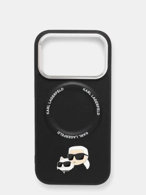 Karl Lagerfeld etui na telefon iPhone 17 Pro kolor czarny KLHMP17LPSMLRKCK