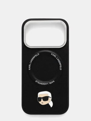 Karl Lagerfeld etui na telefon iPhone 17 Pro kolor czarny KLHMP17LPSMLRKLK