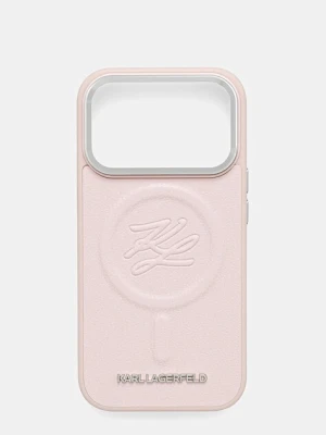 Karl Lagerfeld etui na telefon iPhone 17 Pro kolor różowy KLHMP17LPGFKLRDP
