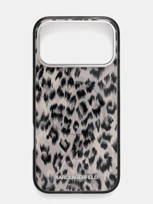 Karl Lagerfeld etui na telefon iPhone 17 Pro Max brązowy