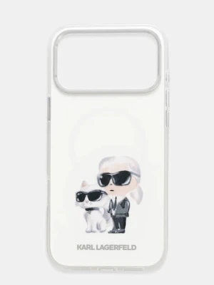 Karl Lagerfeld etui na telefon iPhone 17 Pro Max kolor biały KLHMP17XHMKCAQOH