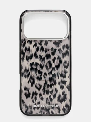 Karl Lagerfeld etui na telefon iPhone 17 Pro Max kolor brązowy KLHMP17XHDLEOICW