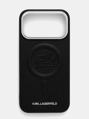 Zdjęcie produktu Karl Lagerfeld etui na telefon iPhone 17 Pro Max kolor czarny KLHMP17XPGFKLRDK